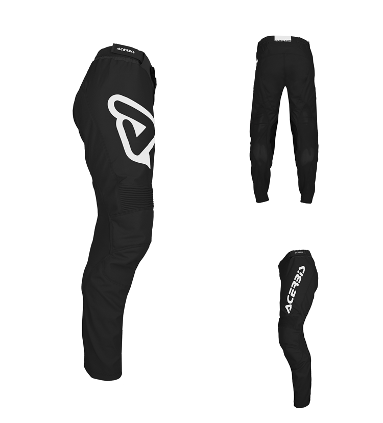 PANTALON ACERBIS MX TRACK INC. NEGRO BLANCO T.38